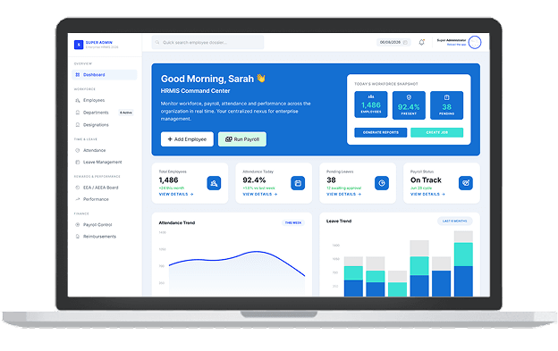 HRMIS dashboard preview